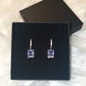 Crystal Square Cut Earrings